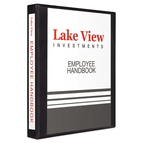 Heavy-Duty View Binder With Durahinge And One Touch Ezd Rings, 3 Rings, 1" Capacity, 11 X 8.5, Black 1