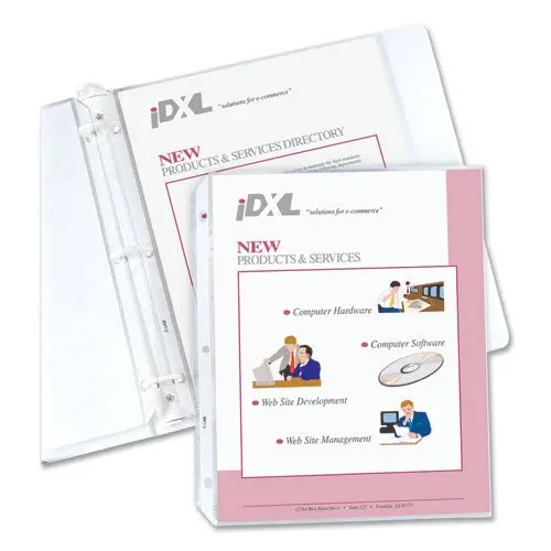 Heavyweight Polypropylene Sheet Protectors, Non-Glare, 2", 11 X 8 1-2, 100-Bx 1