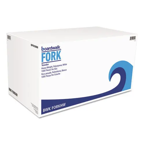 Heavyweight Polystyrene Cutlery, Fork, White, 1000-Carton 1