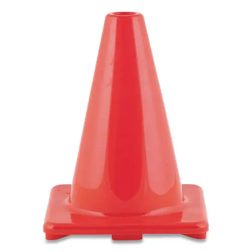 Hi-Visibility Vinyl Cones, 6" Tall, Orange 1
