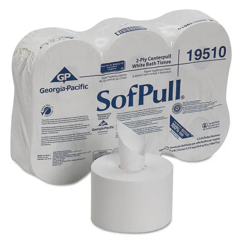 High Capacity Center Pull Tissue, Septic Safe, 2-Ply, White, 1000 Sheets-Roll, 6 Rolls-Carton 1