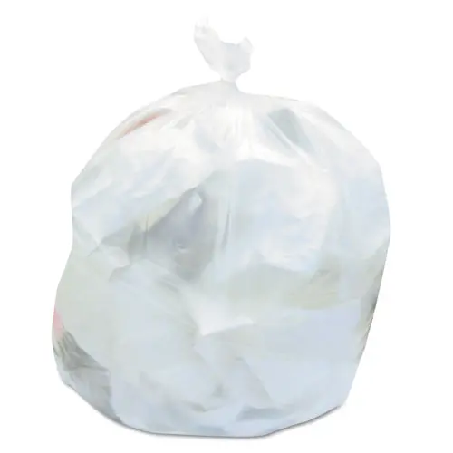 High-Density Can Liners, 56 Gal, 19 Microns, 43" X 47", Natural, 150-Carton 1