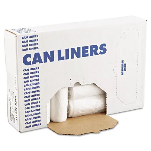 High-Density Can Liners With Accufit Sizing, 23 Gal, 14 Microns, 29" X 45", Natural, 250-Carton 1