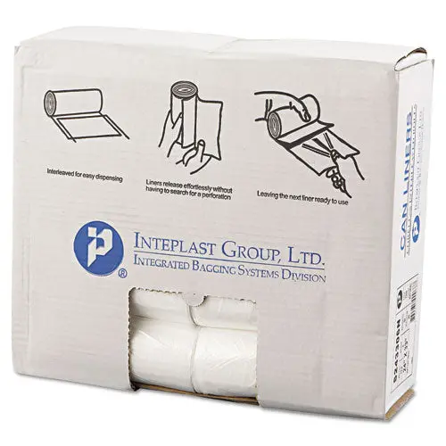High-Density Commercial Can Liners, 16 Gal, 6 Microns, 24" X 33", Natural, 1,000-Carton 1