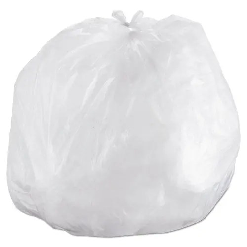 High-Density Commercial Can Liners, 60 Gal, 14 Microns, 43" X 48", Natural, 200-Carton 1