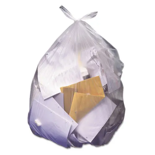 High-Density Waste Can Liners, 56 Gal, 14 Microns, 43" X 46", Natural, 200-Carton 1