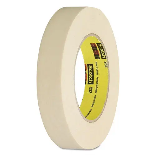 High-Performance Masking Tape 232, 3" Core, 18 Mm X 55 M, Tan 1