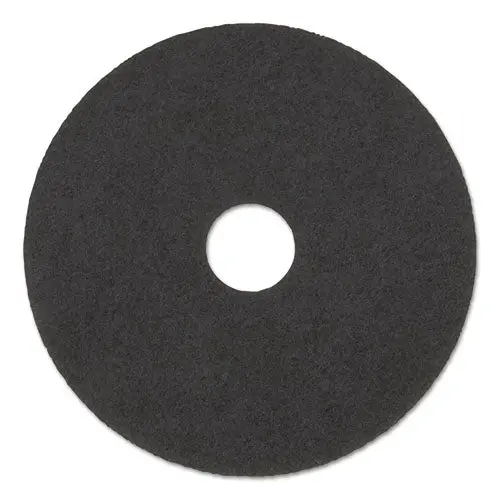 High Performance Stripping Floor Pads, 17" Diameter, Grayish Black, 5-Carton 1