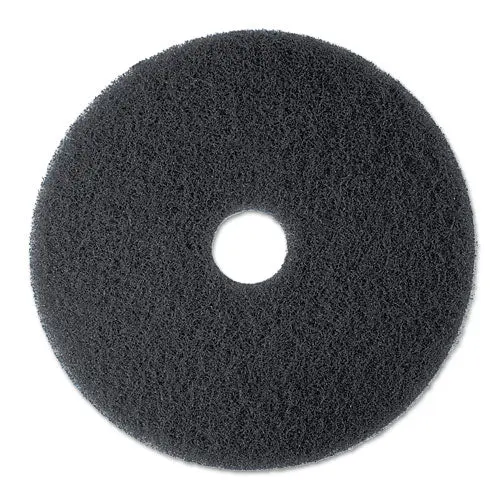High Productivity Floor Pad 7300, 17" Diameter, Black, 5-Carton 1