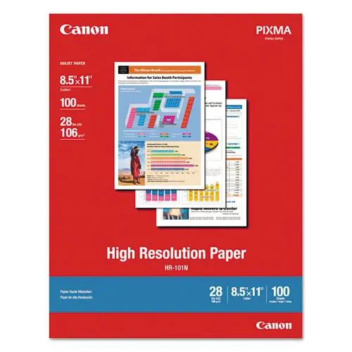 High Resolution Paper, 8.5 X 11, Matte White, 100-Pack 1