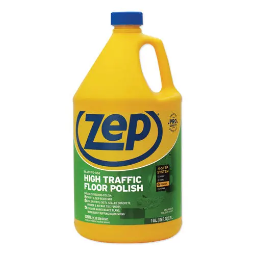 High Traffic Floor Polish, 1 Gal, 4-Carton 1