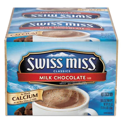 Hot Cocoa Mix, Regular, 0.73 Oz. Packets,  50 Packets-Box 1