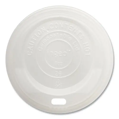 Hot Cup Lids, Fits 8 Oz Cups, White, 1,000-Carton 1