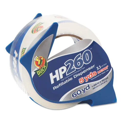 Hp260 Packaging Tape With Dispenser, 3" Core, 1.88" X 60 Yds, Clear 1