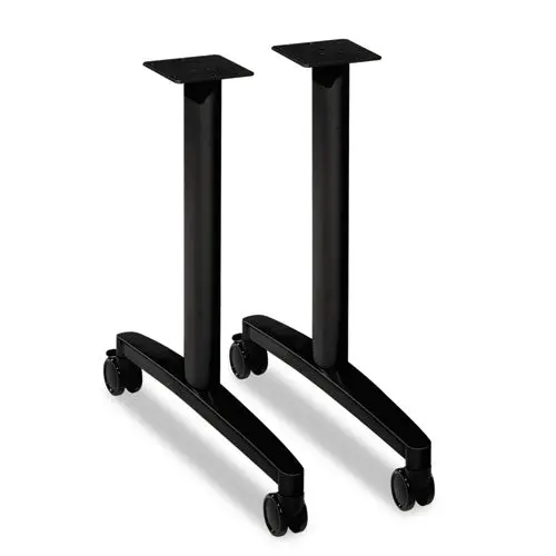 Huddle T-Leg Base For 24" And 30" Deep Table Tops, Black 1