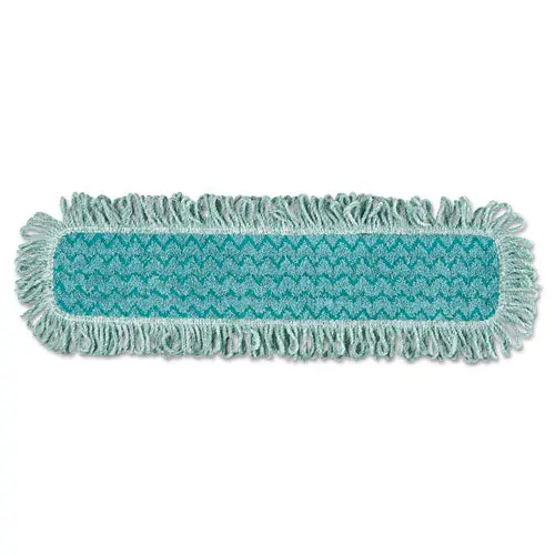 Hygen Microfiber Fringed Dust Mop Pad, 24W X 9D, Green 1