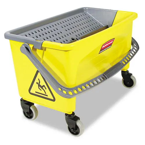 Hygen Press Wring Bucket For Microfiber Flat Mops, Yellow 1