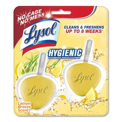 Hygienic Automatic Toilet Bowl Cleaner, Lemon Breeze, 2-Pack 1