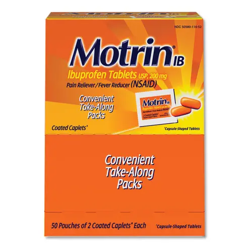 Ibuprofen Tablets, Two-Pack, 50 Packs-Box 1
