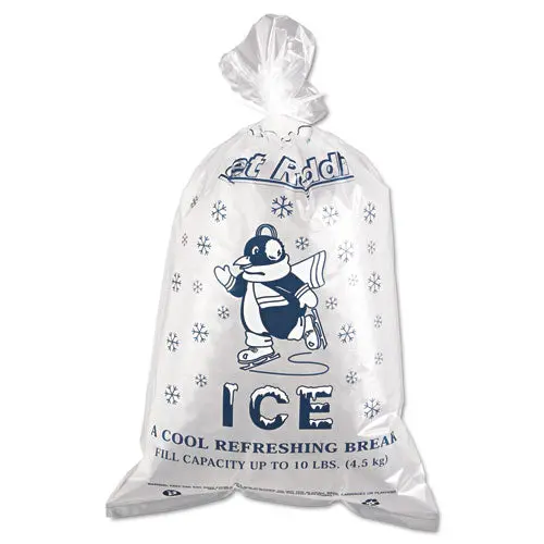 Ice Bags, 1.5 Mil, 12" X 21", Clear, 1,000-Carton 1