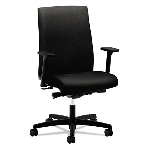 Ignition Series Mid-Back Work Chair, Supports Up To 300 Lbs., Black Seat-Black Back, Black Base 1