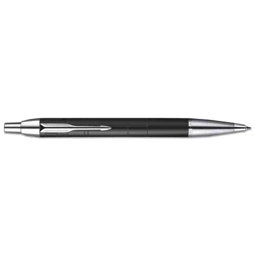 Im Retractable Ballpoint Pen Gift Box, 0.5Mm, Black Ink, Black-Chrome Trim Barrel 1