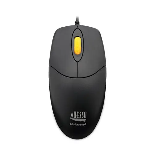 Imouse W3 Waterproof Antimicrobial Mouse With Magnetic Scroll Wheel, Usb 2.0, Left-Right Hand Use, Black 1