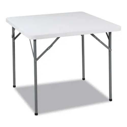 Indestructable Classic Folding Table, Square Top, 200 Lb Capacity, 34 X 34 X 29, Platinum Granite 1