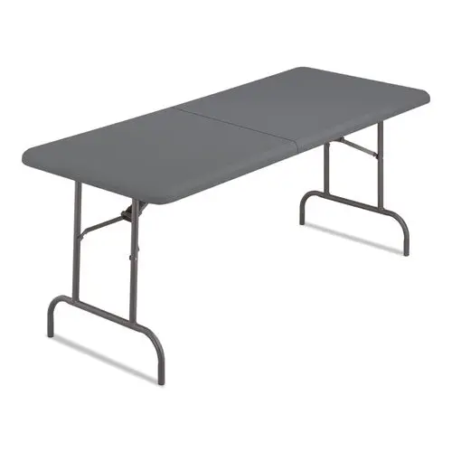 Indestructables Too 1200 Series Bi-Fold Table, 60W X 30D X 29H, Charcoal 1