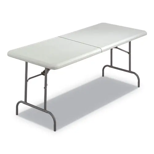 Indestructables Too 1200 Series Folding Table, 30W X 72D X 29H, Platinum 1
