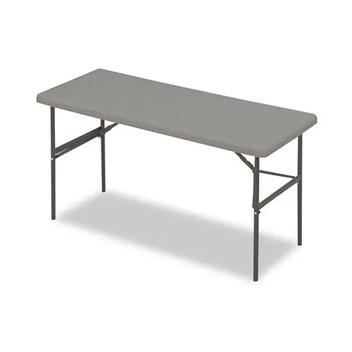Indestructables Too 1200 Series Folding Table, 60W X 24D X 29H, Charcoal 1
