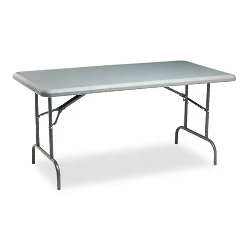 Indestructables Too 1200 Series Folding Table, 60W X 30D X 29H, Charcoal 1