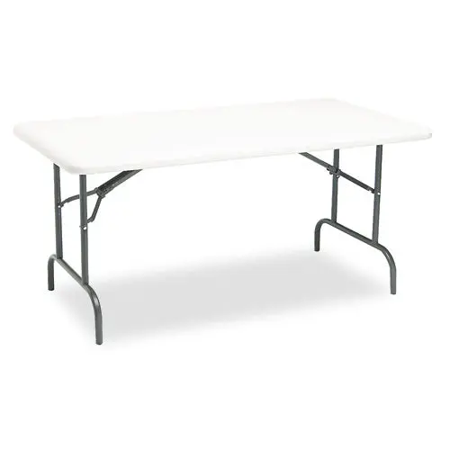 Indestructables Too 1200 Series Folding Table, 60W X 30D X 29H, Platinum 1