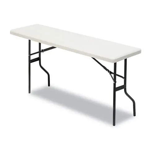 Indestructables Too 1200 Series Folding Table, 72W X 18D X 29H, Platinum 1