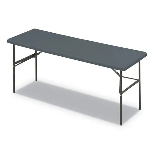 Indestructables Too 1200 Series Folding Table, 72W X 24D X 29H, Charcoal 1