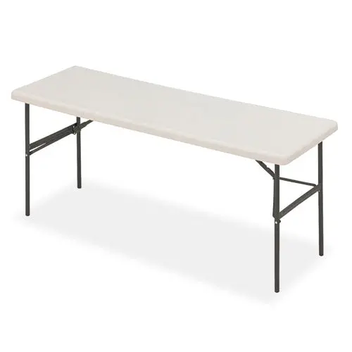 Indestructables Too 1200 Series Folding Table, 72W X 24D X 29H, Platinum 1