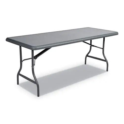 Indestructables Too 1200 Series Folding Table, 72W X 30D X 29H, Charcoal 1