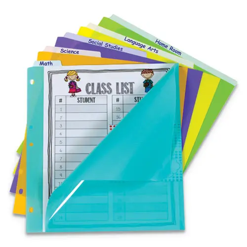 Index Dividers With Vertical Tab, 5-Tab, 11.5 X 10, Assorted, 1 Set 1