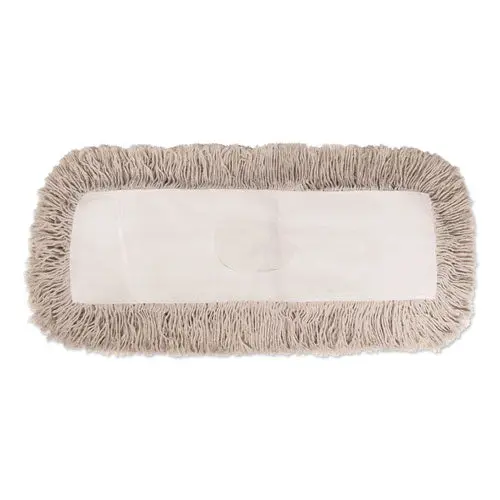 Industrial Dust Mop Head, Hygrade Cotton, 24W X 5D, White 1