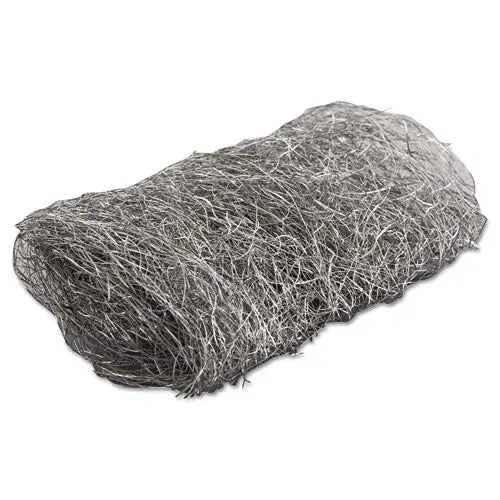 Industrial-Quality Steel Wool Hand Pad, #4 Extra Coarse, 16-Pack, 192-Carton 1
