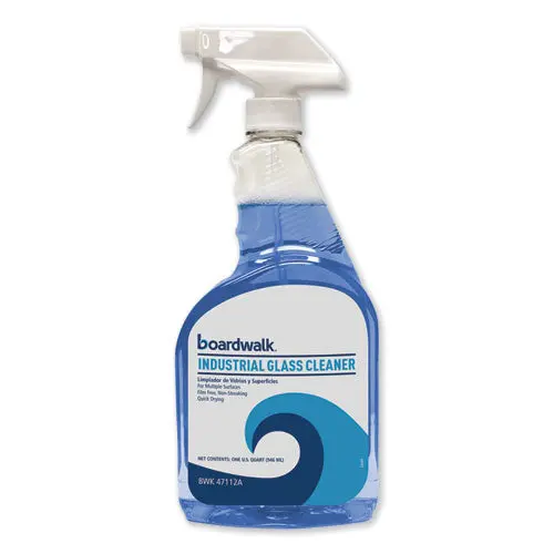 Industrial Strength Glass Cleaner With Ammonia, 32 Oz Trigger Bottle, 12-Carton 1