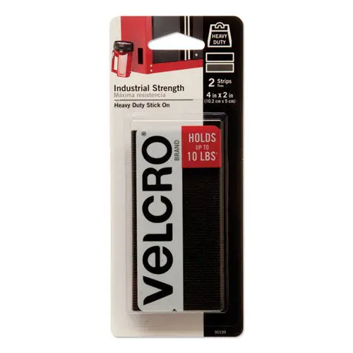 Industrial-Strength Heavy-Duty Fasteners, 2" X 4", Black, 2-Pack 1