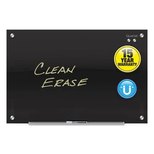 Infinity Black Glass Magnetic Marker Board, 72 X 48 1