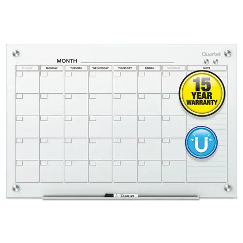 Infinity Magnetic Glass Calendar Board, 48 X 36 1