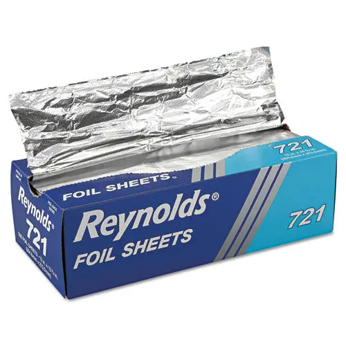 Interfolded Aluminum Foil Sheets, 12 X 10 3-4, Silver, 500-Box, 6 Boxes-Carton 1