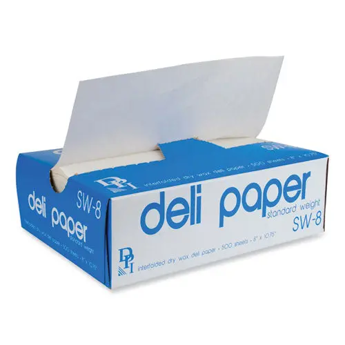 Interfolded Deli Sheets, 10.75 X 8, Standard Weight,  500 Sheets-Box, 12 Boxes-Carton 1