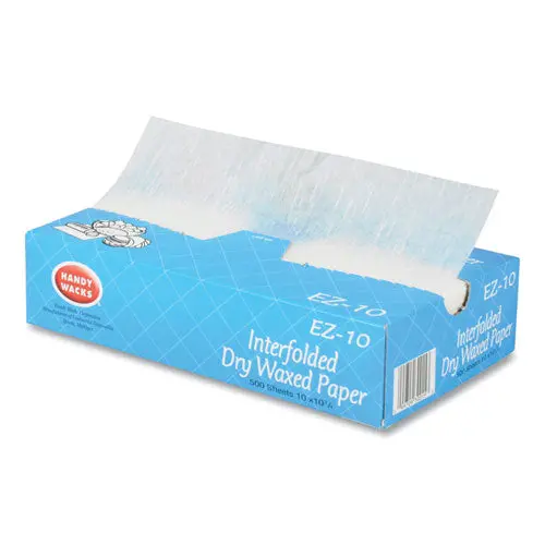 Interfolded Dry Waxed Paper, 10.75 X 10, 500 Box, 12 Boxes/Carton 1