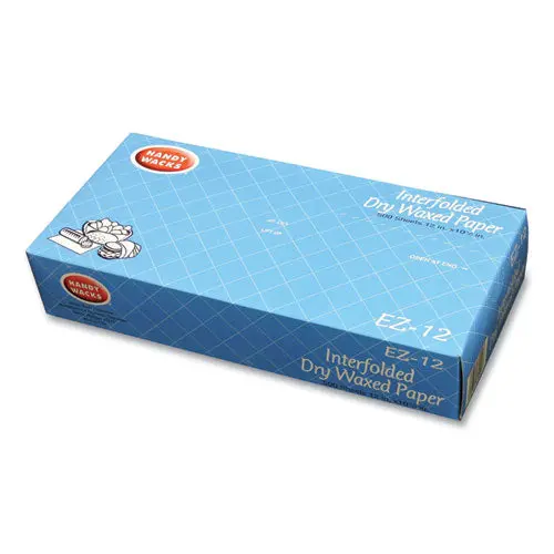Interfolded Dry Waxed Paper, 10.75 X 12, 500 Box, 12 Boxes/Carton 1