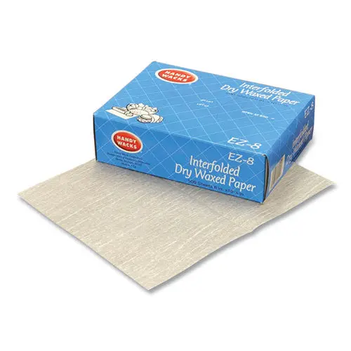 Interfolded Dry Waxed Paper, 10.75 X 8, 12/Box 1