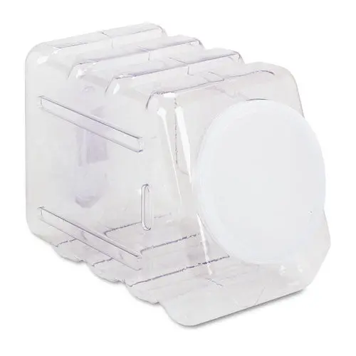 Interlocking Storage Container With Lid, Clear Plastic 1